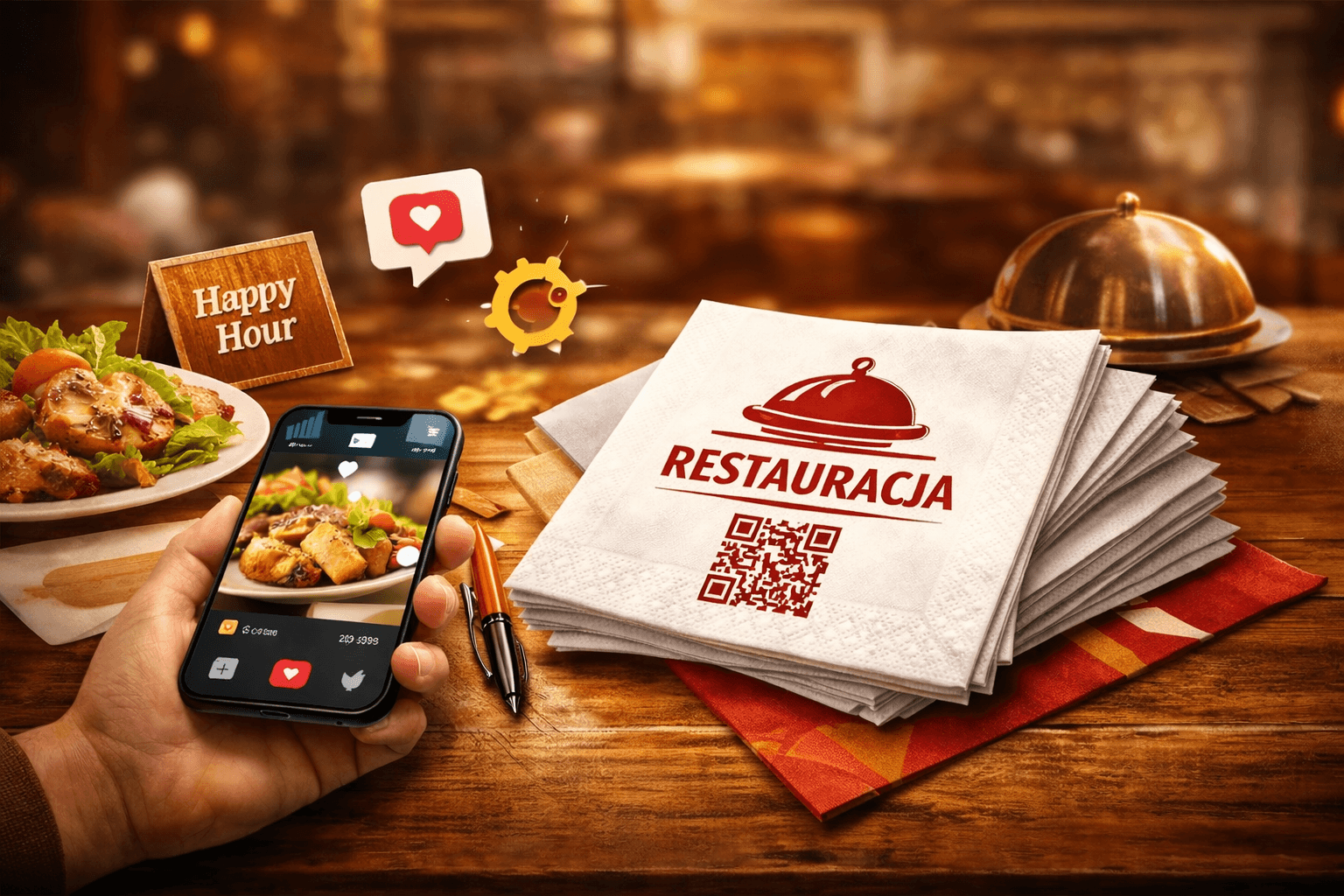 10 sposobów wykorzystania serwetek z logo w marketingu restauracji